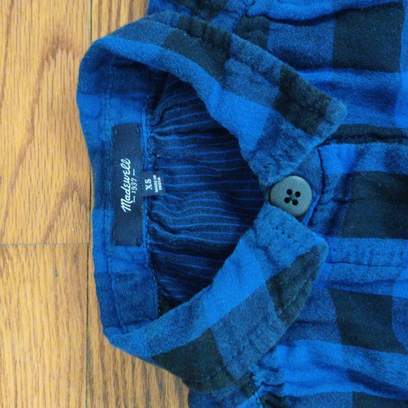 Madewell Jane Plaid Flannel Shirt Dress XS - Picture 7 of 11